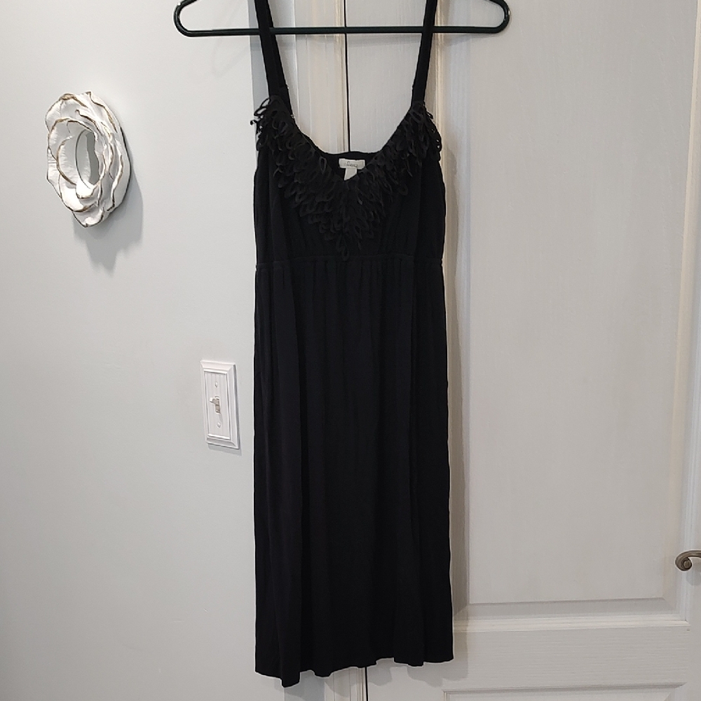 Soma Black Dress with Unique Trim